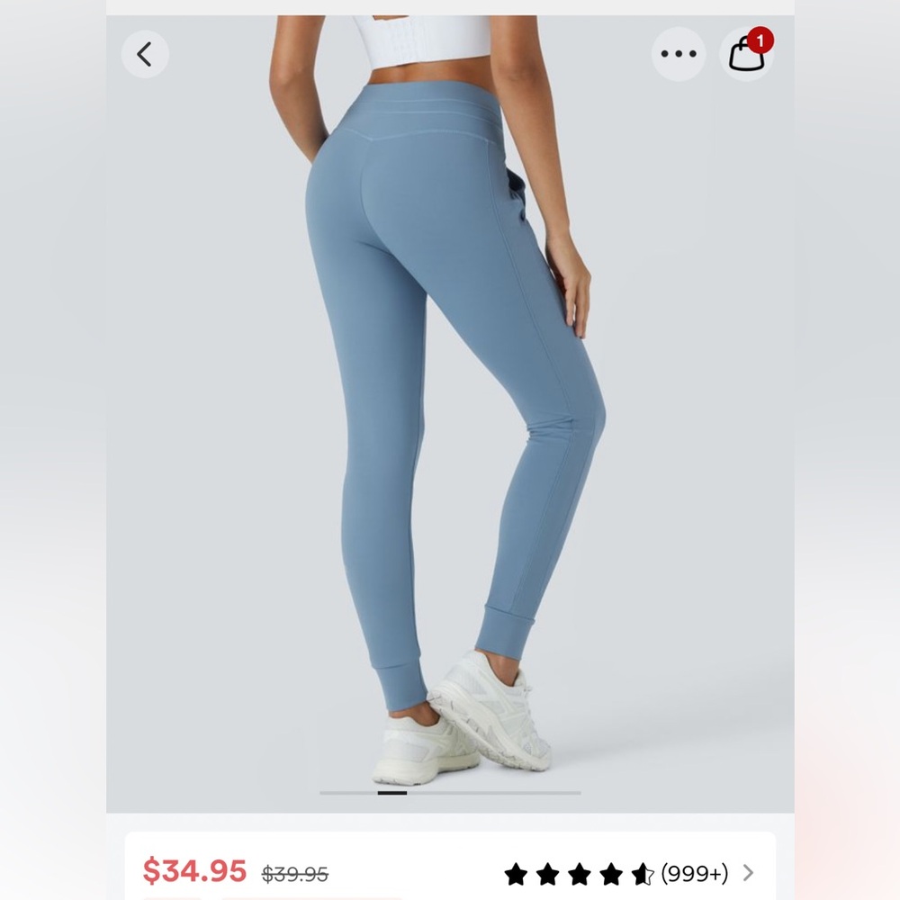 Halara Softlyzero High Waisted Drawstring Side Po… - image 2